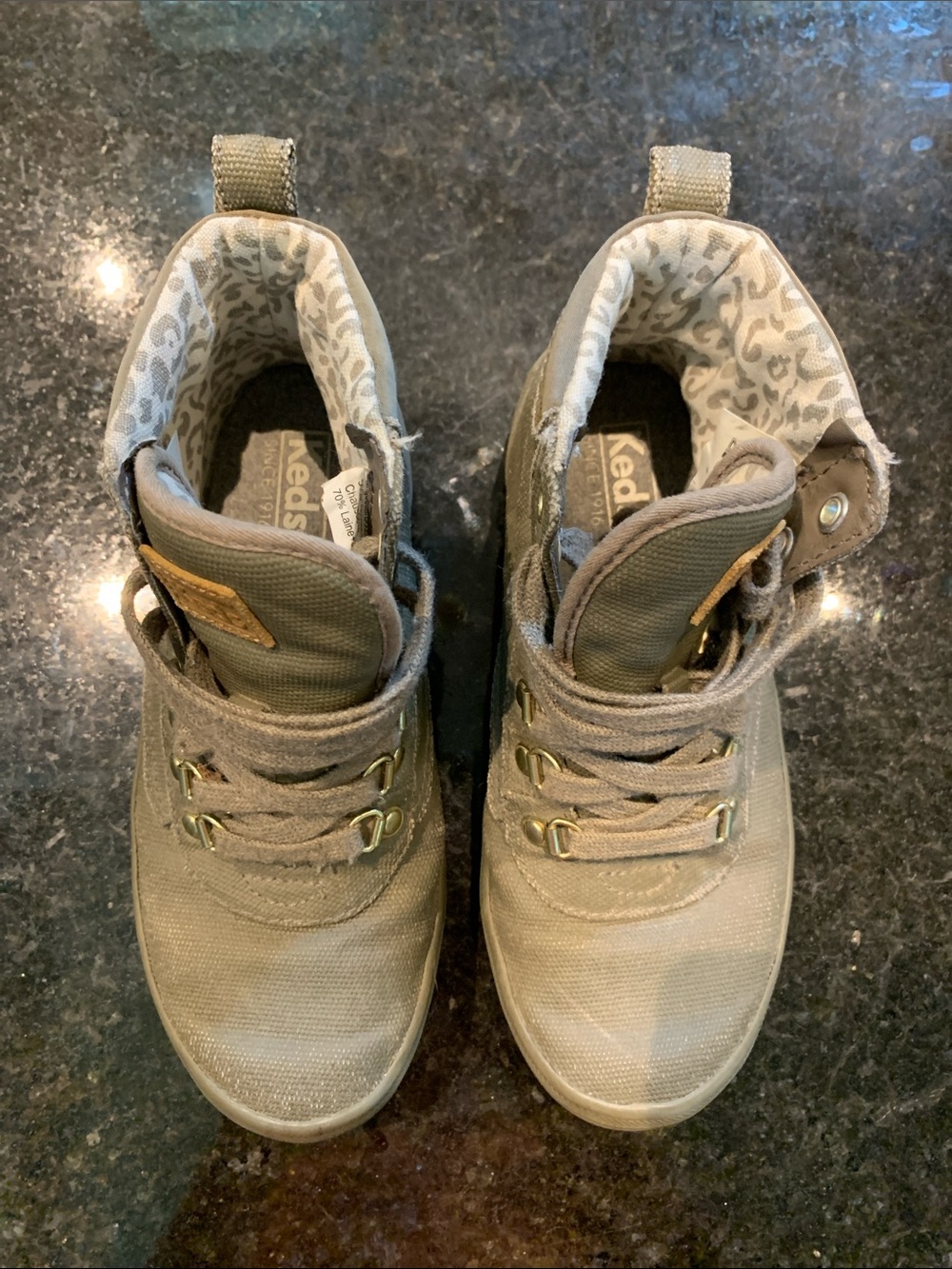 Keds Kids Olive Green High-Top Sneakers